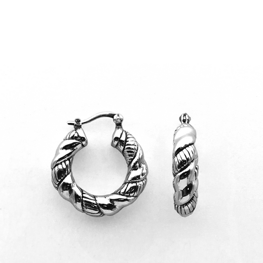 Twisted Sister Earrings - Sterling Silver