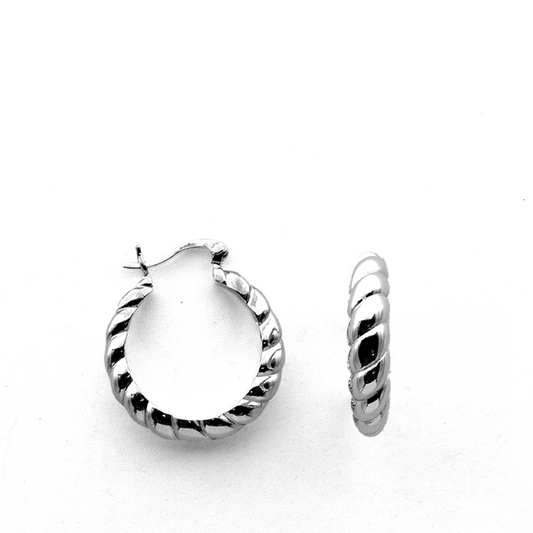 Park Avenue Hoop Earrings - Sterling Silver
