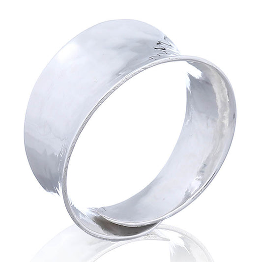 Yours Truly Concave Ring - Sterling Silver