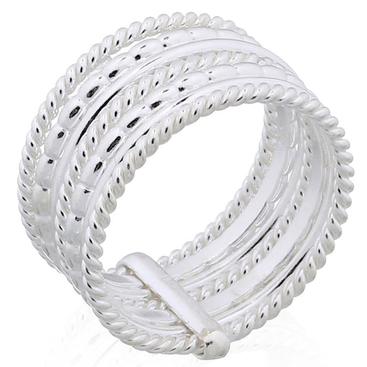 Dazzling Diva Ring Set - Sterling Silver