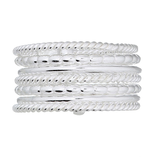 Dazzling Diva Ring Set - Sterling Silver