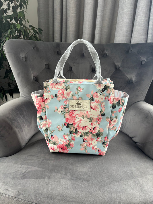 Pink Peony Insulated Tote