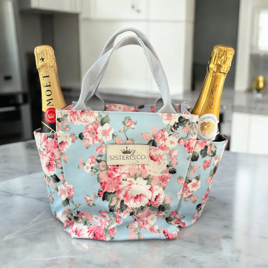 Pink Peony Insulated Tote